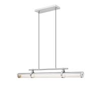 LED Linear Chandelier by Z-Lite - Benoit Collection, Brushed Nickel Finish - 1959-44L-BN-LED