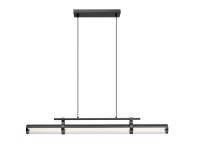 LED Linear Chandelier by Z-Lite - Benoit Collection, Matte Black Finish - 1959-44L-MB-LED
