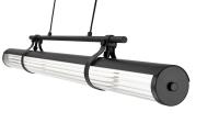 LED Linear Chandelier by Z-Lite - Benoit Collection, Matte Black Finish - 1959-44L-MB-LED