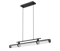 LED Linear Chandelier by Z-Lite - Benoit Collection, Matte Black Finish - 1959-44L-MB-LED