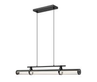LED Linear Chandelier by Z-Lite - Benoit Collection, Matte Black Finish - 1959-44L-MB-LED