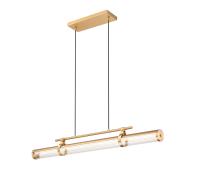 LED Linear Chandelier by Z-Lite - Benoit Collection, Modern Gold Finish - 1959-44L-MGLD-LED