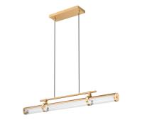 LED Linear Chandelier by Z-Lite - Benoit Collection, Modern Gold Finish - 1959-44L-MGLD-LED
