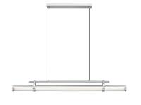 LED Linear Chandelier by Z-Lite - Benoit Collection, Brushed Nickel Finish - 1959-54L-BN-LED