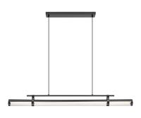 LED Linear Chandelier by Z-Lite - Benoit Collection, Matte Black Finish - 1959-54L-MB-LED