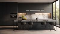 LED Linear Chandelier by Z-Lite - Benoit Collection, Matte Black Finish - 1959-54L-MB-LED