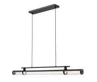 LED Linear Chandelier by Z-Lite - Benoit Collection, Matte Black Finish - 1959-54L-MB-LED