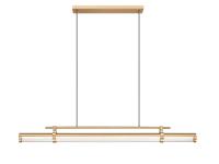 LED Linear Chandelier by Z-Lite - Benoit Collection, Modern Gold Finish - 1959-54L-MGLD-LED