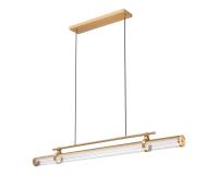 LED Linear Chandelier by Z-Lite - Benoit Collection, Modern Gold Finish - 1959-54L-MGLD-LED