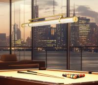 LED Linear Chandelier by Z-Lite - Benoit Collection, Modern Gold Finish - 1959-54L-MGLD-LED