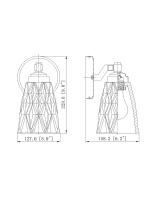 One Light Wall Sconce by Z-Lite - Andree Collection, Chrome Finish - 1960-1S-CH