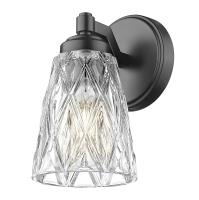 One Light Wall Sconce by Z-Lite - Andree Collection, Matte Black Finish - 1960-1S-MB