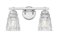 Two Light Vanity by Z-Lite - Andree Collection, Brushed Nickel Finish - 1960-2V-BN