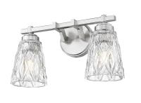 Two Light Vanity by Z-Lite - Andree Collection, Brushed Nickel Finish - 1960-2V-BN