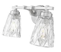 Two Light Vanity by Z-Lite - Andree Collection, Brushed Nickel Finish - 1960-2V-BN