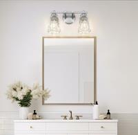 Two Light Vanity by Z-Lite - Andree Collection, Brushed Nickel Finish - 1960-2V-BN