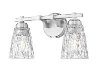 Two Light Vanity by Z-Lite - Andree Collection, Brushed Nickel Finish - 1960-2V-BN