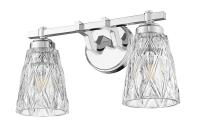 Two Light Vanity by Z-Lite - Andree Collection, Chrome Finish - 1960-2V-CH