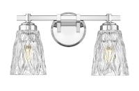 Two Light Vanity by Z-Lite - Andree Collection, Chrome Finish - 1960-2V-CH