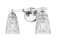 Two Light Vanity by Z-Lite - Andree Collection, Chrome Finish - 1960-2V-CH