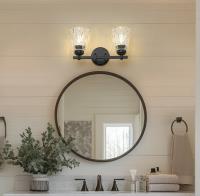 Two Light Vanity by Z-Lite - Andree Collection, Matte Black Finish - 1960-2V-MB