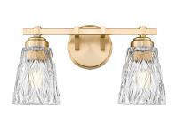 Two Light Vanity by Z-Lite - Andree Collection, Modern Gold Finish - 1960-2V-MGLD