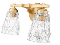 Two Light Vanity by Z-Lite - Andree Collection, Modern Gold Finish - 1960-2V-MGLD