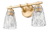 Two Light Vanity by Z-Lite - Andree Collection, Modern Gold Finish - 1960-2V-MGLD