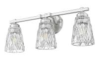 Three Light Vanity by Z-Lite - Andree Collection, Brushed Nickel Finish - 1960-3V-BN
