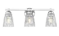 Three Light Vanity by Z-Lite - Andree Collection, Chrome Finish - 1960-3V-CH