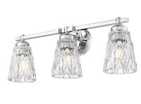 Three Light Vanity by Z-Lite - Andree Collection, Chrome Finish - 1960-3V-CH