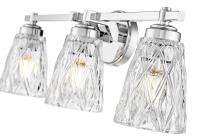 Three Light Vanity by Z-Lite - Andree Collection, Chrome Finish - 1960-3V-CH