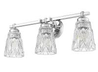 Three Light Vanity by Z-Lite - Andree Collection, Chrome Finish - 1960-3V-CH
