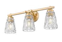 Three Light Vanity by Z-Lite - Andree Collection, Modern Gold Finish - 1960-3V-MGLD