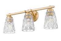 Three Light Vanity by Z-Lite - Andree Collection, Modern Gold Finish - 1960-3V-MGLD