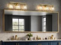 Three Light Vanity by Z-Lite - Andree Collection, Modern Gold Finish - 1960-3V-MGLD