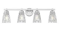 Four Light Vanity by Z-Lite - Andree Collection, Brushed Nickel Finish - 1960-4V-BN
