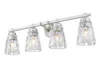 Four Light Vanity by Z-Lite - Andree Collection, Brushed Nickel Finish - 1960-4V-BN