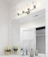 Four Light Vanity by Z-Lite - Andree Collection, Chrome Finish - 1960-4V-CH