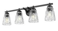 Four Light Vanity by Z-Lite - Andree Collection, Matte Black Finish - 1960-4V-MB
