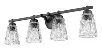 Four Light Vanity by Z-Lite - Andree Collection, Matte Black Finish - 1960-4V-MB