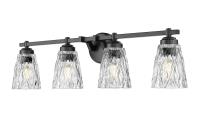 Four Light Vanity by Z-Lite - Andree Collection, Matte Black Finish - 1960-4V-MB