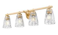Four Light Vanity by Z-Lite - Andree Collection, Modern Gold Finish - 1960-4V-MGLD