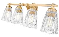 Four Light Vanity by Z-Lite - Andree Collection, Modern Gold Finish - 1960-4V-MGLD