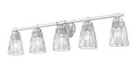 Five Light Vanity by Z-Lite - Andree Collection, Brushed Nickel Finish - 1960-5V-BN