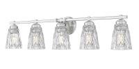 Five Light Vanity by Z-Lite - Andree Collection, Brushed Nickel Finish - 1960-5V-BN