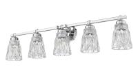 Five Light Vanity by Z-Lite - Andree Collection, Chrome Finish - 1960-5V-CH
