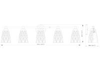 Five Light Vanity by Z-Lite - Andree Collection, Chrome Finish - 1960-5V-CH