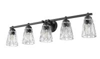 Five Light Vanity by Z-Lite - Andree Collection, Matte Black Finish - 1960-5V-MB