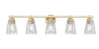 Five Light Vanity by Z-Lite - Andree Collection, Modern Gold Finish - 1960-5V-MGLD